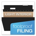 File Folders | Pendaflex 81605 1/5-Cut Tabs Letter Size Colored Hanging Folders - Black (25/Box) image number 6