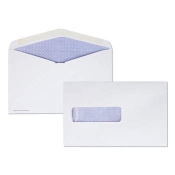 Quality Park QUA90063 6 in. x 9.5 in. #6 5/8 Commercial Flap Gummed Closure Postage Saving Envelope - White (500/Box)