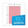 Notebooks & Pads | TOPS 80254 80-Sheets 6 in. x 9 in. Gregg Rule Prism Steno Pads - Pink Cover (4/Pack) image number 2