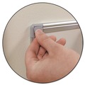 White Boards | MasterVision CR0620030 Earth Silver 36 in. x 24 in. Easy Clean Magnetic Dry Erase Boards - White Surface/Satin Aluminum Frame image number 5