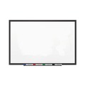 White Boards | Quartet 2544B Classic Series 48 in. x 36 in. Porcelain Magnetic Dry Erase Board - White Surface/Black Aluminum Frame image number 0