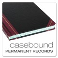 Notebooks & Pads | Boorum & Pease 21-150-R 10.13 x 7.78 Sheets Extra-Durable 5-Column Accounting Bound Book - Black/Maroon/Gold Cover image number 1