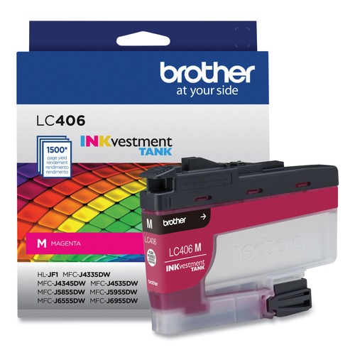 Ink & Toner | Brother LC406MS LC406MS INKvestment 1,500 Page-Yield Ink - Magenta image number 0