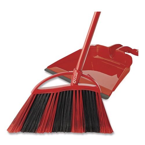 Brooms | O-Cedar 172134EA 57 in. Handle One Sweep LG Broom with Dustpan - Red/Black/Gray image number 0