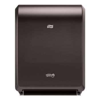 PAPER TOWEL HOLDERS | Tork 771728 12.32 in. x 9.32 in. x 15.95 in. Electronic Hand Towel Roll Dispenser for 7.5 in. Rolls - Black (1/Carton)