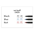 Back to School Sale | uni-ball 60144 ONYX Fine 0.7 mm Roller Ball Pen - Black/Red Barrel (1-Dozen) image number 7