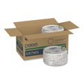 Bowls and Plates | Dixie UX7WS Pathways Soak-Proof Shield WiseSize 6.88 in. Paper Plates - Green/Burgundy (125/Pack) image number 0