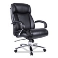 Office Chairs | Alera ALEMS4419 Maxxis Series 19.7 in. to 25 in. Seat Height Supports 500 lbs. Big/Tall Bonded Leather Chair - Black Seat/Back, Chrome Base image number 0