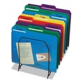 File Folders | Smead 10540 0.75 in. Expansion Assorted 1/3-Cut Tabs Letter Size Poly Colored File Folders With Slash Pocket - Assorted (30/Box) image number 4