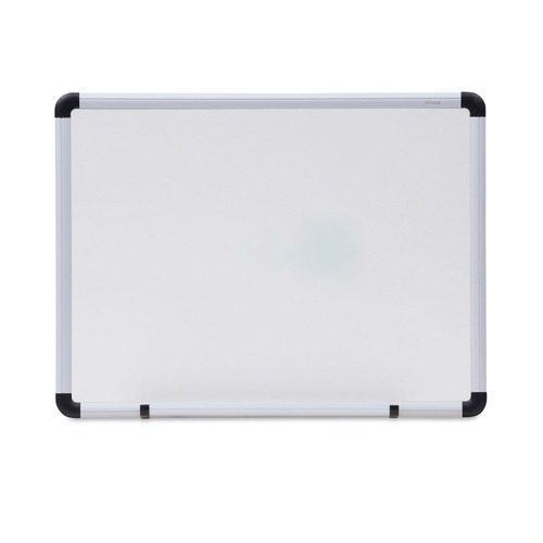 White Boards | Universal UNV43722 24 in. x 18 in. Modern Melamine Dry Erase Board - White Surface, Aluminum Frame image number 0