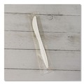Cutlery | Boardwalk BWKKNIFEMWPPIW 5.86 in. Mediumweight Wrapped Polypropylene Plastic Knife Cutlery - White (1000/Carton) image number 6