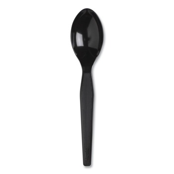 Dixie SSSHW08 SmartStock Series-F 6 in. Heavyweight Plastic Cutlery Spoons Refill - Black (40/Pack, 24 Packs/Carton)