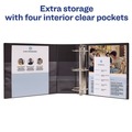 Binders | Avery 08901 3 EZD Rings 5 in. Capacity 11 in. x 8.5 in. Durable Non-View Binder with DuraHinge - Black image number 3