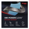 Paper Towels and Napkins | WypAll 41041 11.1 in. x 16.8 in. Power Clean X80 Heavy Duty Cloths - Blue (160/Carton) image number 8