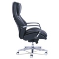 Office Chairs | La-Z-Boy 48968 20.5 in. to 23.5 in. Seat Height Commercial 2000 Big/Tall Executive Chair Supports Up to 400 lbs. - Black Seat/Back, Silver Base image number 2