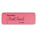 Pens | Paper Mate 70502 Pink Pearl Rectangular Block Eraser For Pencil Marks - Medium, Pink (3/Pack) image number 1