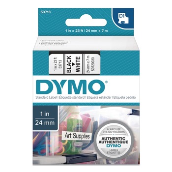 DYMO 30857 2.25 in. x 4 in. Self-Adhesive Name Badge Labels - White (1/Box)