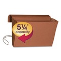 File Folders | Smead 71189 5.25 in. Expansion Legal Size 1 Section Elastic Cord Closure Extra-Wide Expanding Wallets - Redrope image number 4
