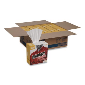 Georgia-Pacific 29316 9.1 x 12.5 Lightweight Disposable Shop Towels - White (2000/Carton)