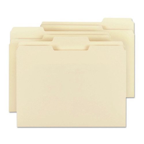 File Folders | Smead 11928 1/3-Cut Tabs Assorted Letter Size 0.75 in. Expansion File Folders - Manila (24/Pack) image number 0