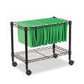 Just Launched | Alera ALEFW601424BL 24 in. x 14 in. x 21 in. 1 Shelf 1 Bin Metal One-Tier File Cart for Side-to-Side Filing - Black image number 3