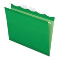 File Folders | Pendaflex 42626 Ready-Tab 1/5-Cut Tabs Colored Reinforced Hanging Letter Folders - Bright Green (25/Box) image number 0