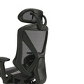 Office Chairs | Alera ALETN41BME18 17.44 in. to 20.98 in. Seat Height Taunton Ergonomic Mesh Swivel Task Chair Supports Up to 275 lbs. - Black Seat/Back, Black Base image number 6
