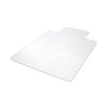 Office Chair Mats | Deflecto CM2E432F EconoMat 46 in. x 60 in. Lipped Flat Packed All Day Use Chair Mat for Hard Floors - Clear image number 1
