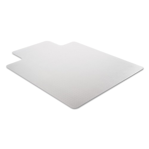 Office Chair Mats | Alera CM12233ALEPL 45 in. x 53 in. Moderate Use Wide Lipped Studded Chair Mat for Low Pile Carpet - Clear image number 0