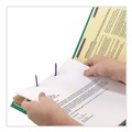 File Folders | Smead 14033 6-Section Pressboard Top Tab Classification Folders with 6 SafeSHIELD Fasteners - Letter Size/Green (10/Box) image number 3