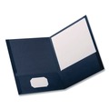 Just Launched | Oxford 57502EE Twin-Pocket Folder Embossed Leather Grain Paper - Blue (25/Box) image number 2