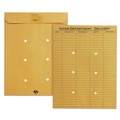 Envelopes & Mailers | Quality Park QUA63664 #97 One-Sided Five-Column Format 10 in. x 13 in. Brown Kraft Resealable Redi-Tac Interoffice Envelope - Brown Kraft (100/Box) image number 0