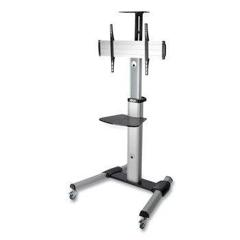 Tripp Lite DMCS3270XP 32.6 in. x 27.6 in. x 81.5 in. Flat Panel Floor Stand with -12 to plus5 Tilt Range and 110 lb. Capacity - Silver/Black