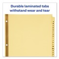 Dividers & Tabs | Avery 11306 11 in. x 8.5 in. 25-Tab A to Z Preprinted Laminated Tab Dividers with Gold Reinforced Binding Edge - Buff (1-Set) image number 4