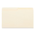 File Folders | Universal UNV15112 1/2 Cut Tabs 11-Point Assorted Positions Top Tab File Folders - Legal Size, Manila (100/Box) image number 2
