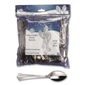 Cutlery | WNA REF320SP Reflections Heavyweight Plastic Spoon Utensils - Silver (40/Pack) image number 2