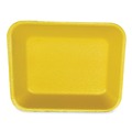 Food Trays, Containers, and Lids | GEN 8PYEL 10.8 in. x 8.82 in. x 1.5 in. #8P Meat Trays - Yellow (200/Carton) image number 2