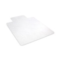 Office Chair Mats | Deflecto CM2E432F EconoMat 46 in. x 60 in. Lipped Flat Packed All Day Use Chair Mat for Hard Floors - Clear image number 0