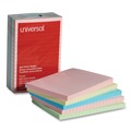 Sticky Notes & Post it | Universal UNV35616 100 Sheet Lined 4 in. x 6 in. Self-Stick Note Pads - Assorted Pastel Colors (5/Pack) image number 0