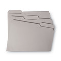 File Folders | Smead 12334 0.75 in. Expansion Reinforced 1/3-Cut Top Tab Colored File Folders - Letter Size/Gray (100/Box) image number 3