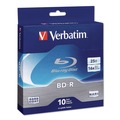 Office Electronics & Batteries | Verbatim 97238 25 GB 16x BD-R Blu-Ray Disc - White (10/Pack) image number 0
