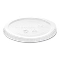 Food Trays, Containers, and Lids | Vegware VDC-120H 8 oz. to 32 oz. Compostable Plastic Round Deli Pot Lids (500/Carton) image number 0