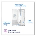 Paper Towel Holders | Tork 552520 14.57 in. x 3.98 in. x 28.74 in. PeakServe Continuous Hand Towel Dispenser - White image number 1