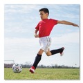 Breakroom Supplies | Champion Sports SRB3 No. 3 Size Soccer Rubber Sports Ball - White/Black image number 6