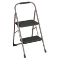 Office Furniture Accessories | Cosco 11308PBL1E 20.5 in. Working Height 22 in. Spread 200 lbs. Capacity 2-Step Big Step Folding Stool - Black/Gray image number 0