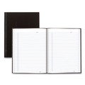 Just Launched | Blueline A9 9.25 x 7.25 Sheets 1-Subject Medium/College Rule Business Notebook with Self-Adhesive Labels - Black image number 2