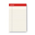 Notebooks & Pads | Universal UNV35852 50-Sheet 5 in. x 8 in. Colored Perforated Writing Pads - Narrow Rule, Ivory (1 Dozen) image number 1