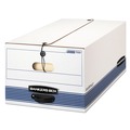 Boxes & Bins | Bankers Box 0070503 15.25 in. x 19.75 in. x 10.75 in. STOR/FILE Medium-Duty Strength Storage Boxes for Legal Files - White/Blue (4/Carton) image number 0