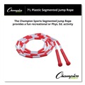 Breakroom Supplies | Champion Sports PR7 7 ft. Segmented Plastic Jump Rope - Red/White image number 1