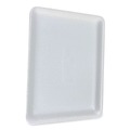 Food Trays, Containers, and Lids | GEN 9PWH 12.25 in. x 9.25 in. x 0.62 in. #9P Meat Trays - White (200/Carton) image number 1